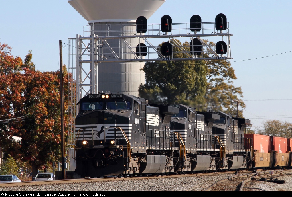 NS 9380 leads two other GE's elephant style